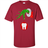 Christmas Nurse Grinch hand holding clinic dental ornament - Shirt