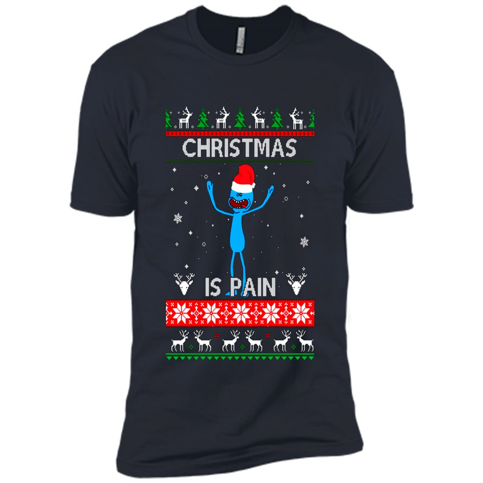Mr Meeseeks Christmas Is Pain – Rick and Morty Christmas Sweater PINGPONG