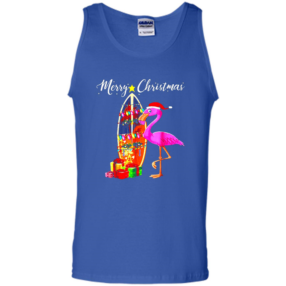 Flamingo Christmas Shirt, Merry Christmas Shirt , Flamingo - Tank Top