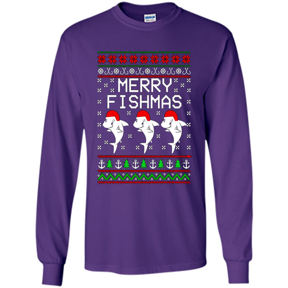 Merry Fishmas Christmas sweatshirt PINGPONG