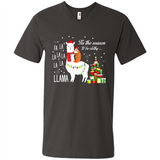 Llama Tis the season to be slothy Christmas sweatshirt PINGPONG - Men's V-Neck