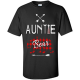 Aunt Shirt Buffalo Plaid Family Camp Bear Tee - Shirt