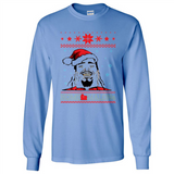 Home Malone Christmas Sweater PINGPONG - Long Sleeve T-Shirt