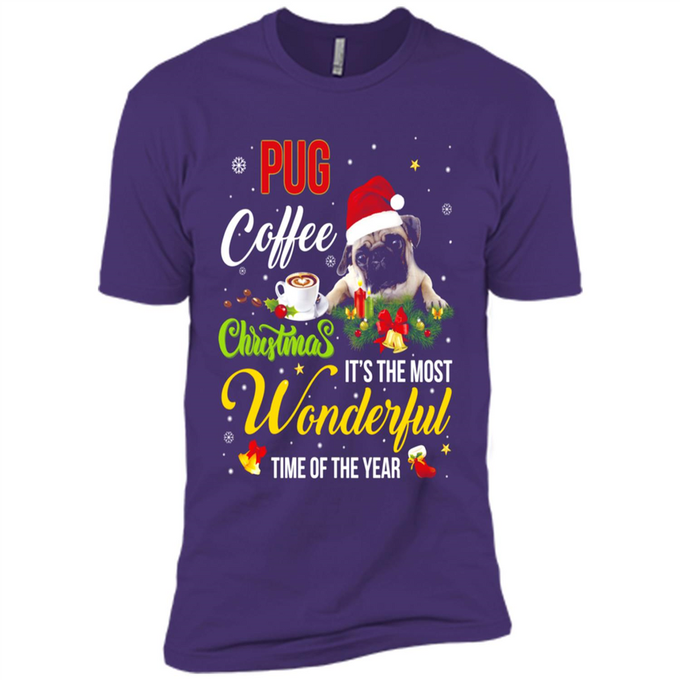 Pug Coffee Wonderful Christmas