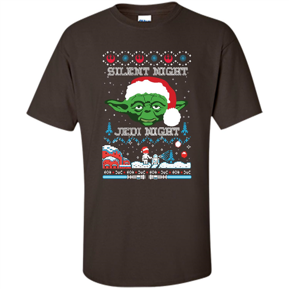 YODA SILENT NIGHT JEDI NIGHT CHRISTMAS UGLY SWEATER