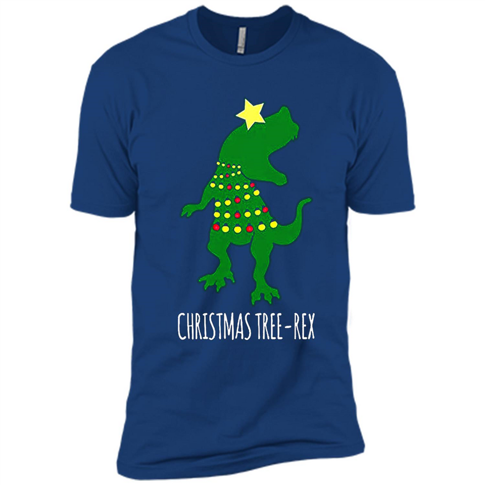 Christmas Tree Rex - Premium Short Sleeve T-Shirt