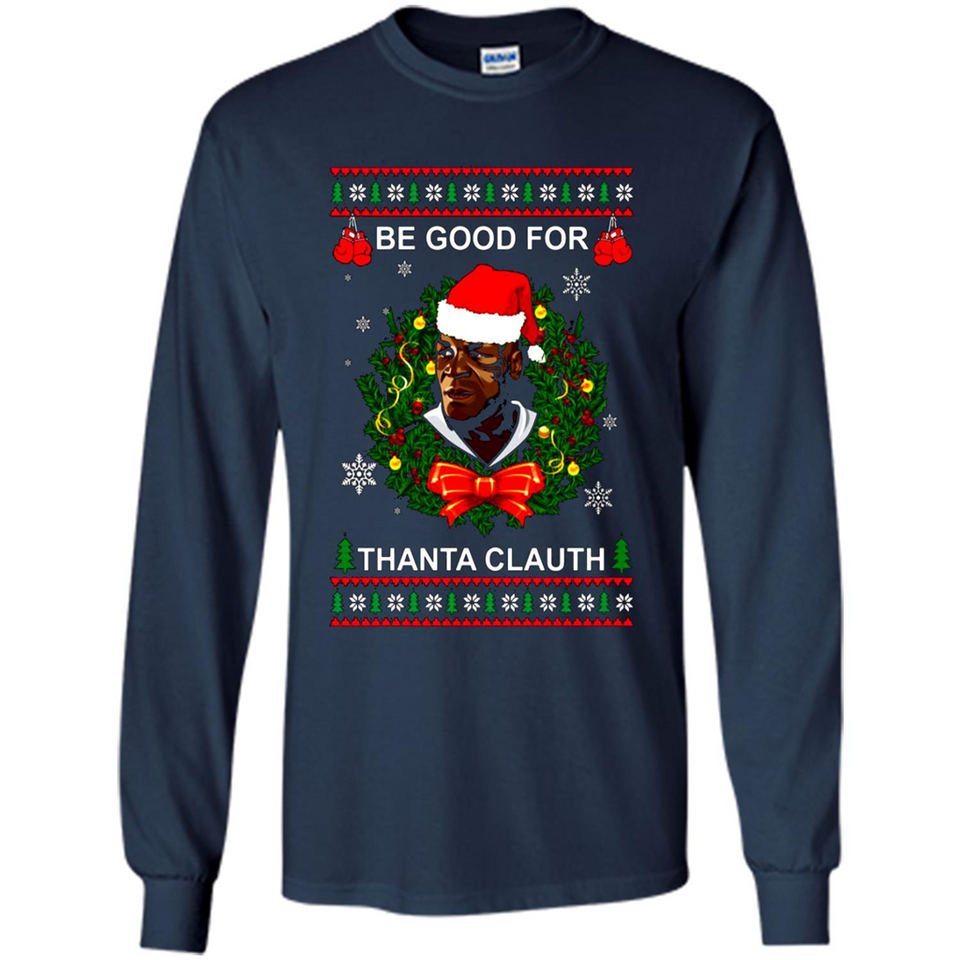 Mike Tyson Thanta Clauth Santa Claus Christmas sweater PINGPONG