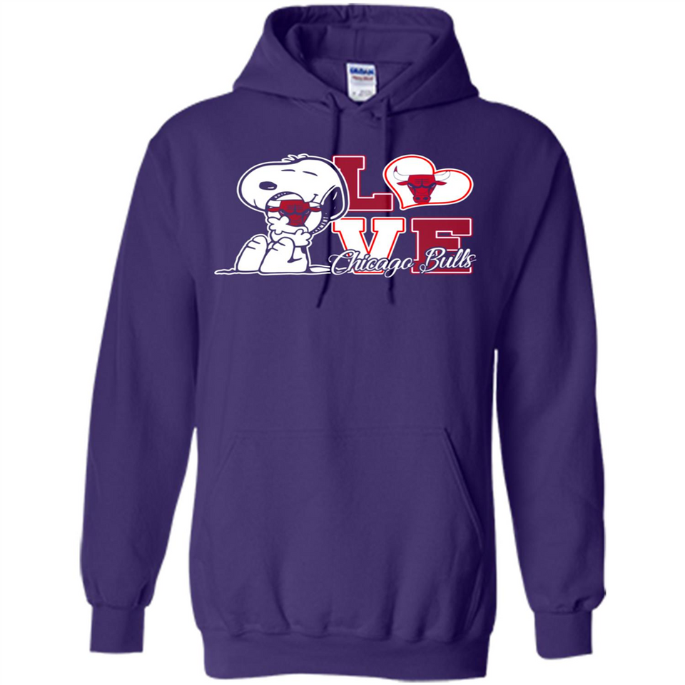 Snoopy loves NBA Chicago Bulls - Hoodie