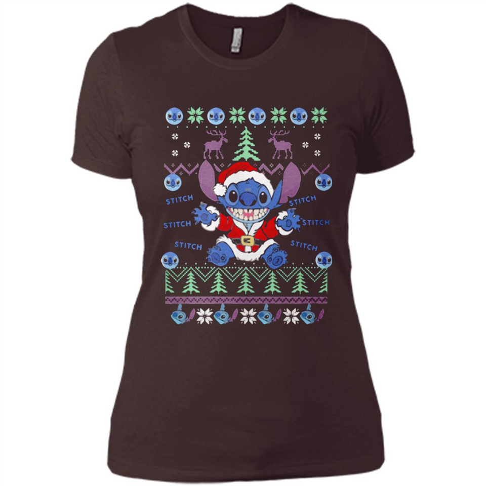 Stitch ugly christmas sweater - Ladies' Boyfriend T-Shirt