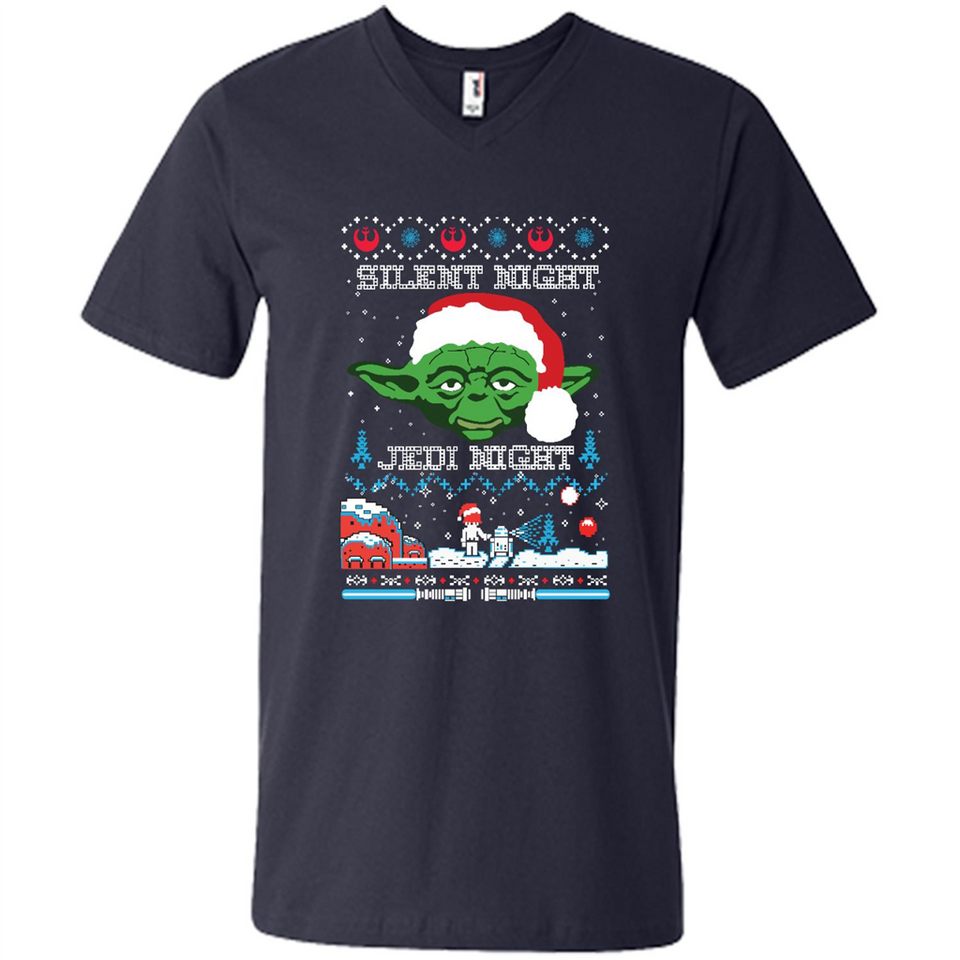 YODA SILENT NIGHT JEDI NIGHT CHRISTMAS UGLY SWEATER