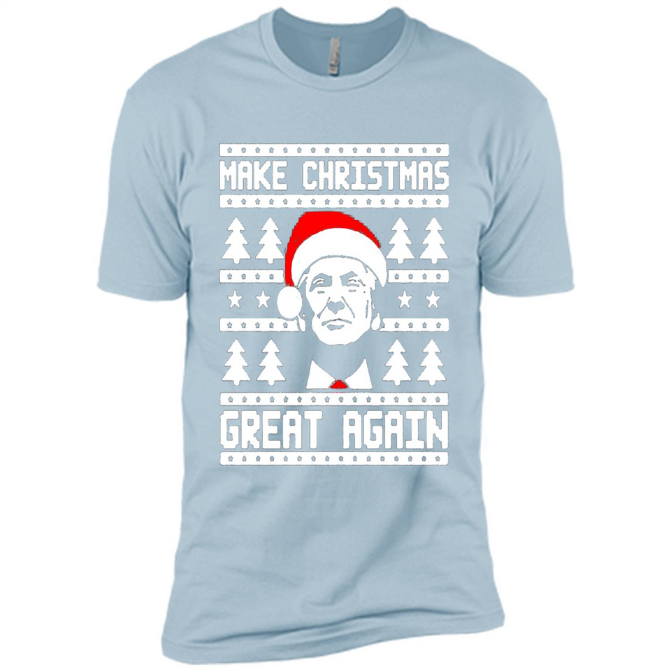 Fabulous Make Christmas Great Again Trump Ugly Christmas - Premium Short Sleeve T-Shirt
