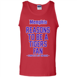Reasons to be a Memphis Tigers Fan Complete List on Back - Tank Top