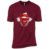 Calgary Flames And Superman Fans - Premium Short Sleeve T-Shirt