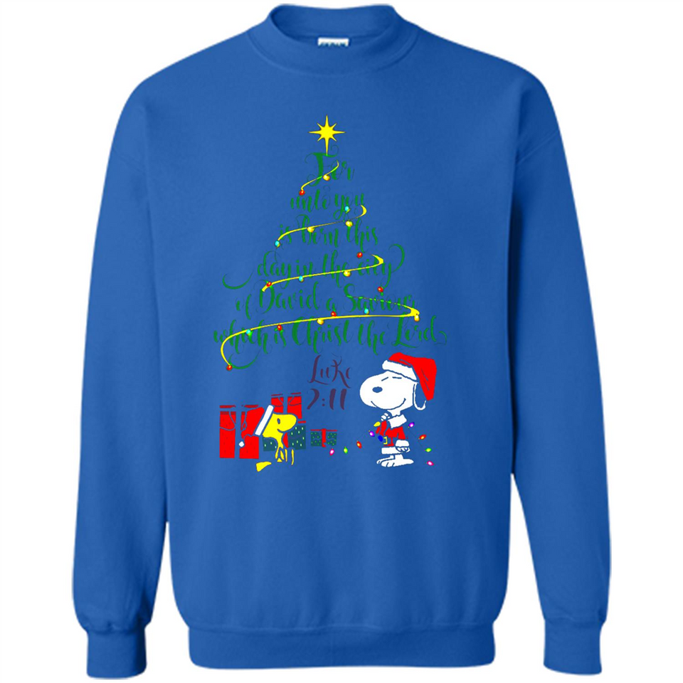 Snoopy Christmas Tree T-Shirt - Sweatshirt
