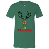 Miller High Life beer reinbeer Christmas - Canvas Unisex V-Neck