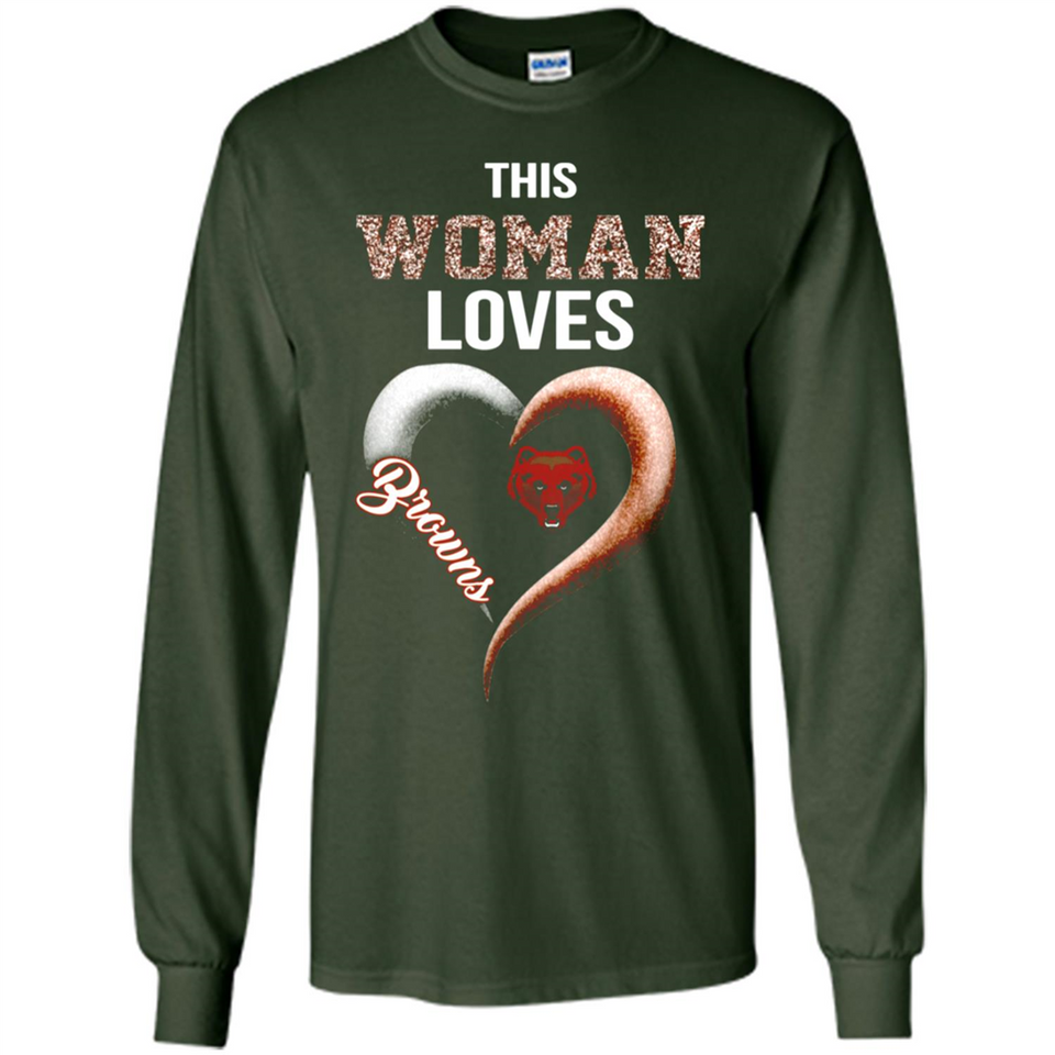 This Woman love Browns NFL football team - Long Sleeve T-Shirt