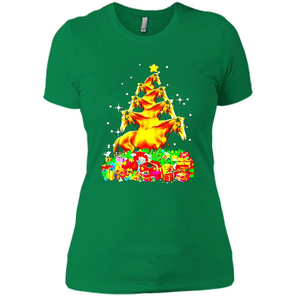 Horse Lover Tees Merry Christmas - Ladies' Boyfriend T-Shirt