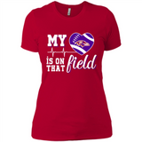 Baltimore Ravens Football My Heart is on that Field - Ladies' Boyfriend T-Shirt