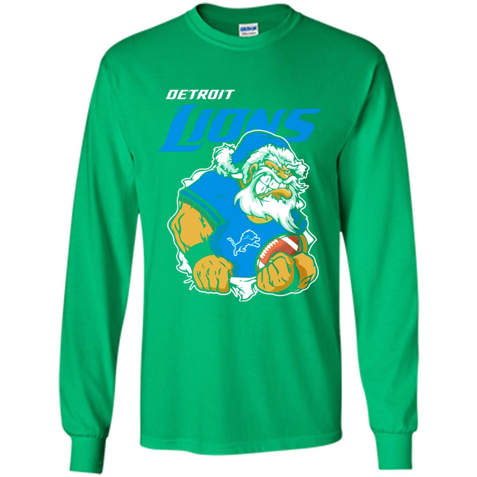 Grumpy Santa Claus Detroit Lions Football Team PINGPONG