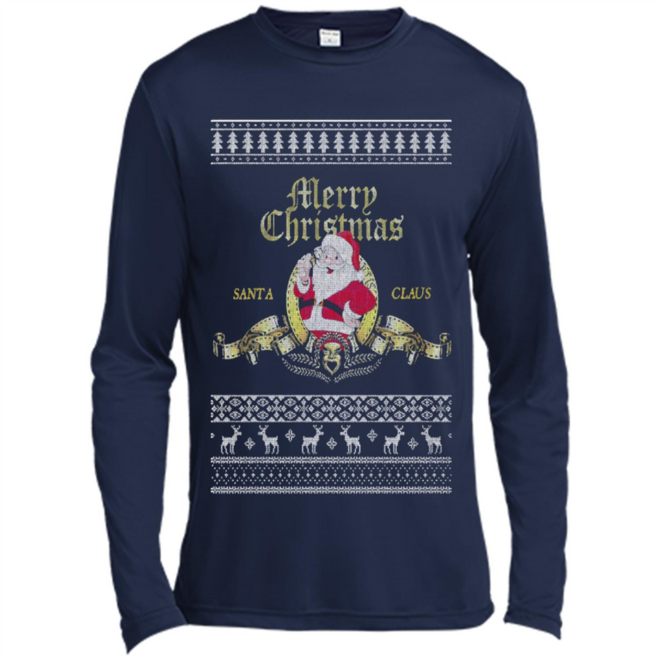 Christmas Santa Goldwyn Mayer Logo - Canvas Long Sleeve T-Shirt