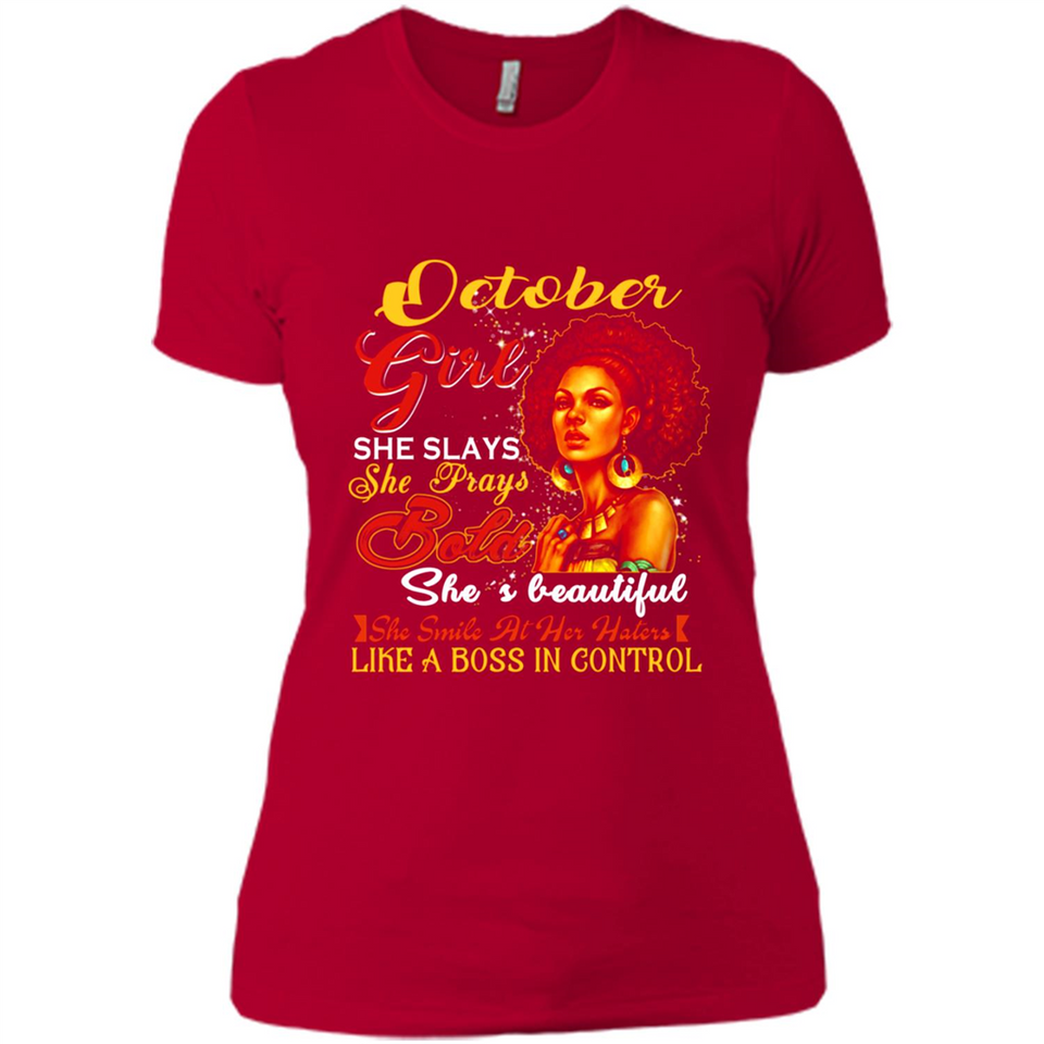 October Girl She Slays She Prays Beautiful Birthday PINGPONG