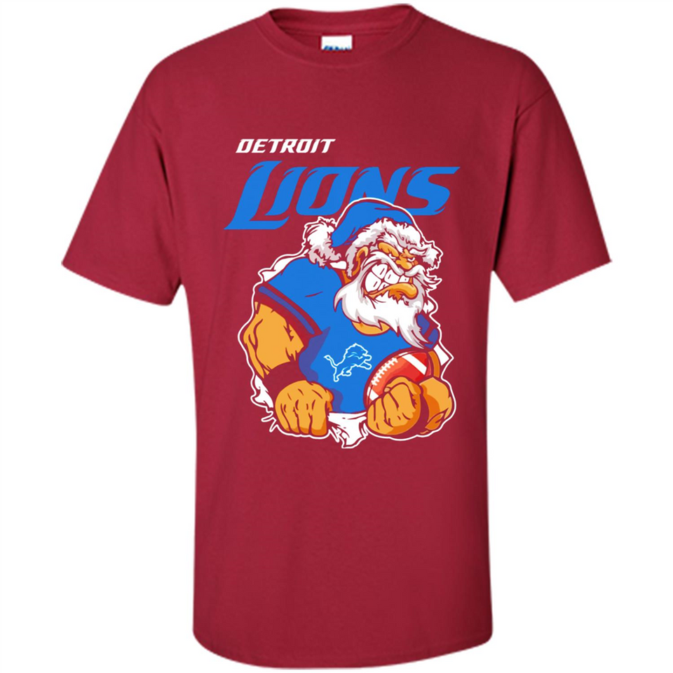 Grumpy Santa Claus Detroit Lions Football Team PINGPONG