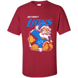 Grumpy Santa Claus Detroit Lions Football Team PINGPONG