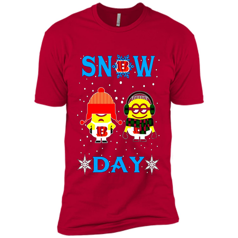 Snow Day Shirt For Cincinnati Bengals Vs Minion Fans pingpong