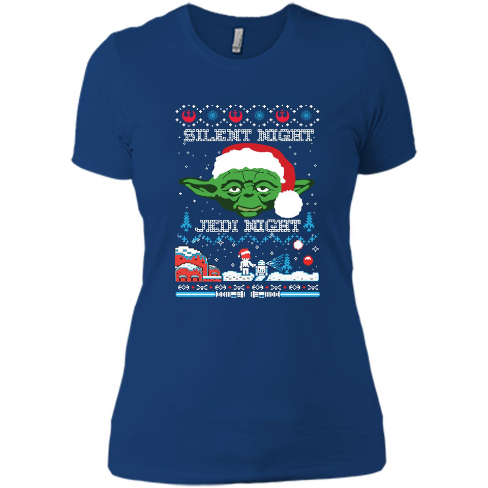 YODA SILENT NIGHT JEDI NIGHT CHRISTMAS UGLY SWEATER