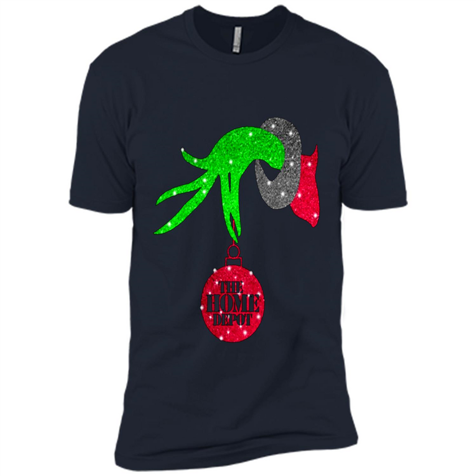 GRINCH HAND HOLDING HOMEDEPOT GLITTER CHRISTMAS PINGPONG