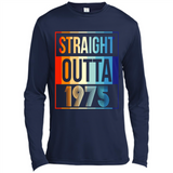 Retro Straight Outta 1975 43 Years Old - Canvas Long Sleeve T-Shirt