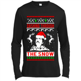 Narcos dashing through the snow Christmas sweatshirt PINGPONG