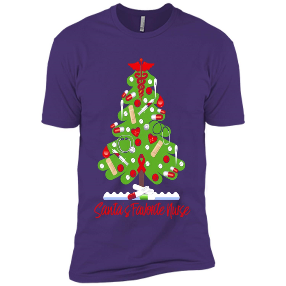 Santa's Favorite Nurse Christmas Tee
