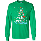 Christmas Ugly Sweater Animal Tree Pine Merry Christmas - Long Sleeve T-Shirt