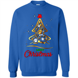Merry Christmas Dogs Christmas Tree sweater PINGPONG