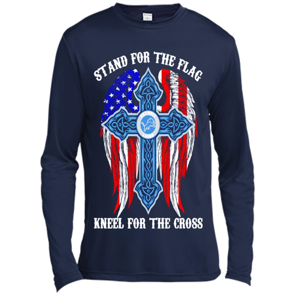 Detroit Lions - stand for the flag kneel for the cross