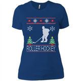roller hockey Christmas ugly