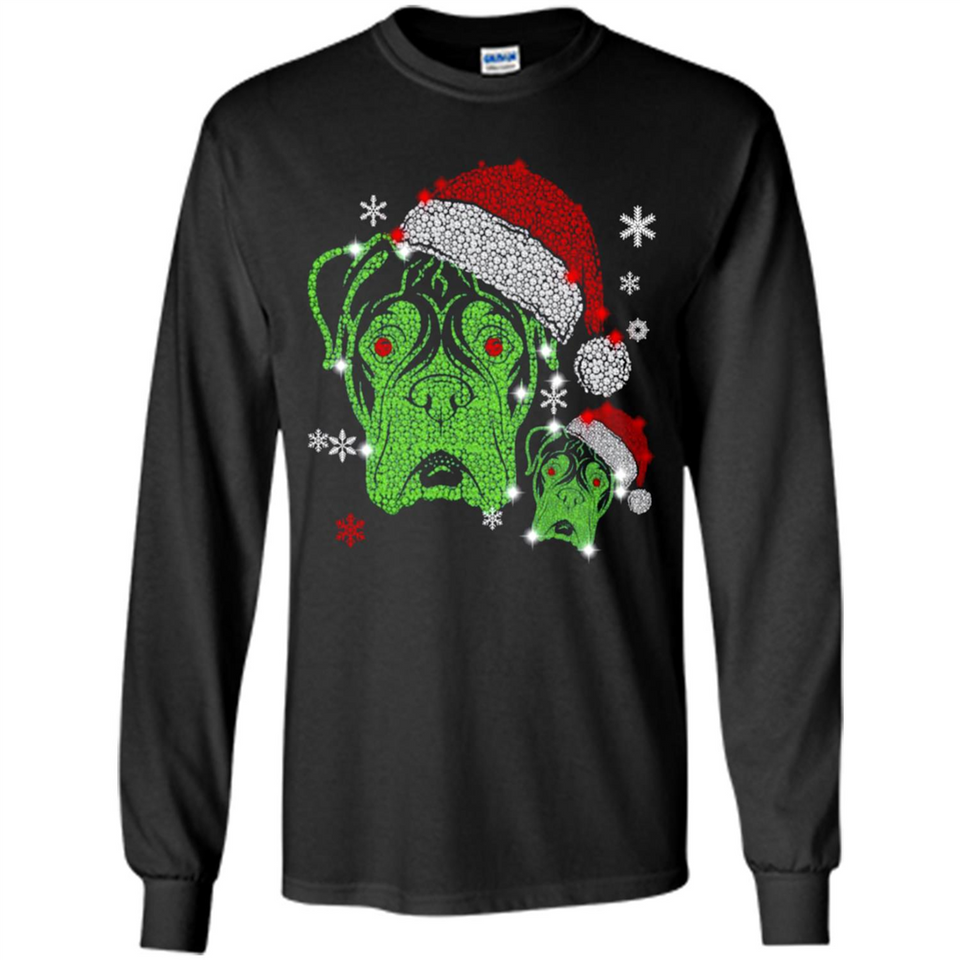 Boxer Dog diamond Christmas - Long Sleeve T-Shirt