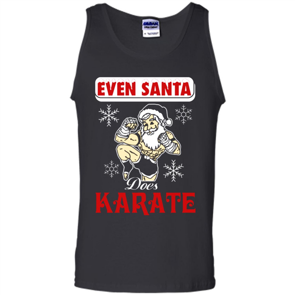 Even Santa Does Karate - Funny Karate - Tank Top