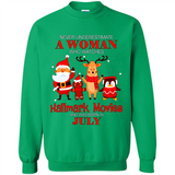 Never Underestimate A July Woman Watches Hallmark Movies Sweatshirt PINGPONG