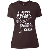 Kick Boxing Shirt Kick Boxer Boxing Workout - Ladies' Boyfriend T-Shirt