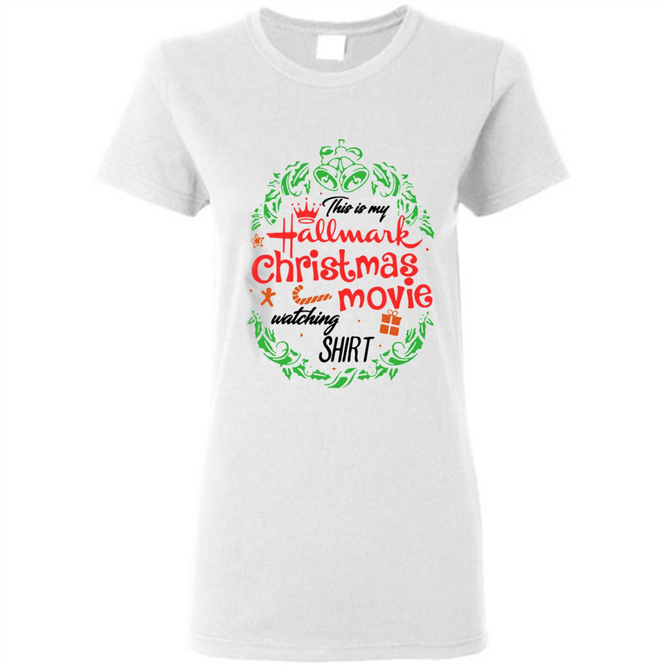 This is My Hallmark-Christmas Movies Watching Sporty T-Shirt - Ladies Short-Sleeve