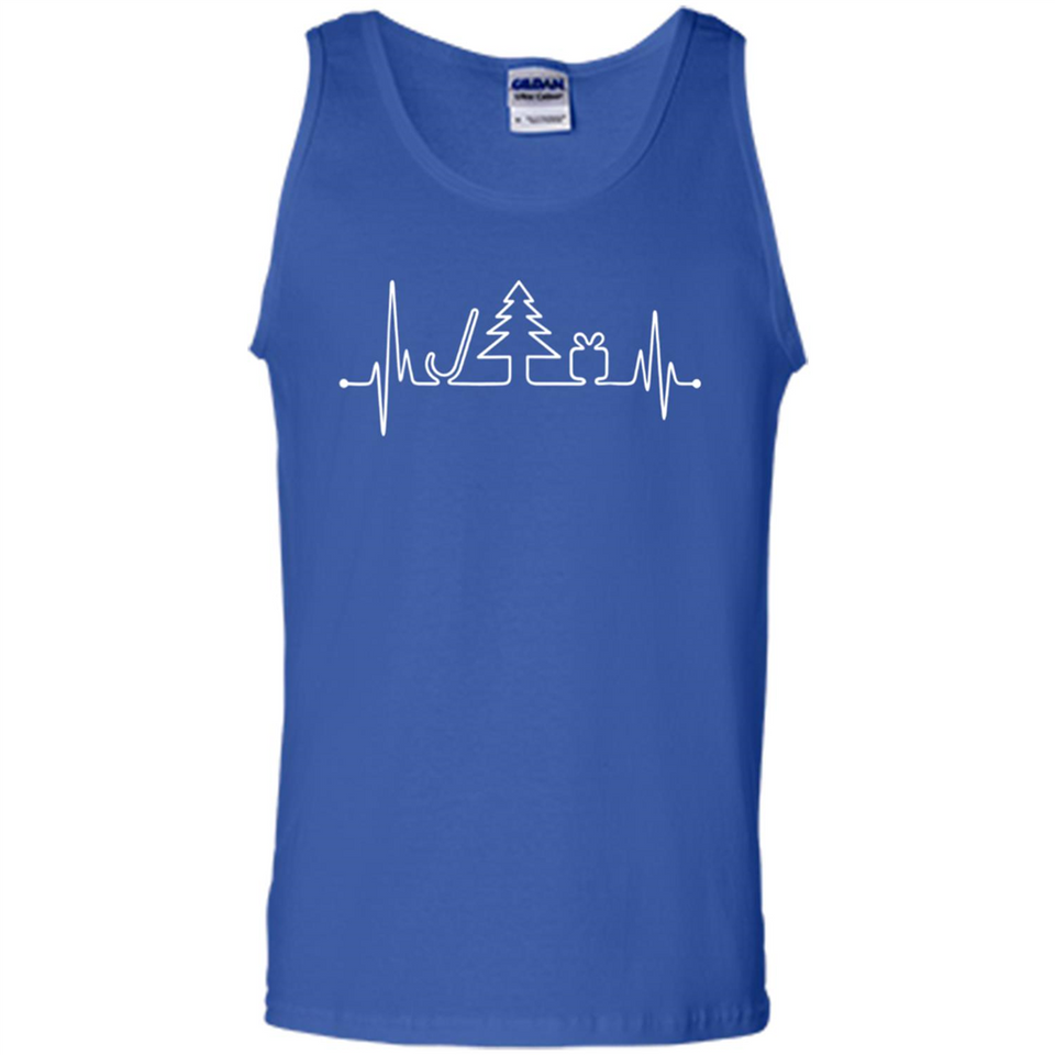 Heartbeat Christmas Tree T-shirt Funny Xmas Costume