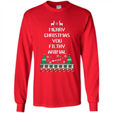 Merry Christmas You Filthy Animal Sweatshirt PINGPONG