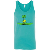 Snoopy Woodstock Shamrock - Canvas Unisex Tank