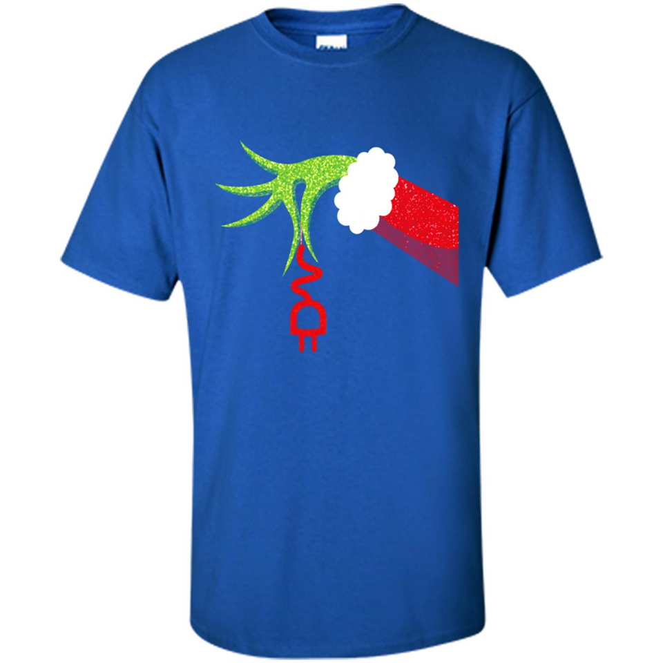 Funny Grinch Hand Holding Electrician Ornament Christmas PING PONG