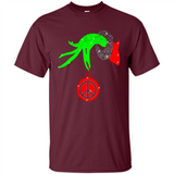 Christmas The Grinch Hand Holding Hippie Ornament - Shirt