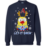 Minion Arizona Diamondbacks Ugly Christmas Sweater Let it Snow - Sweatshirt