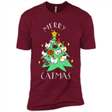Merry Catmas Funny Cool Christmas Mug PINGPONG - Premium Short Sleeve T-Shirt