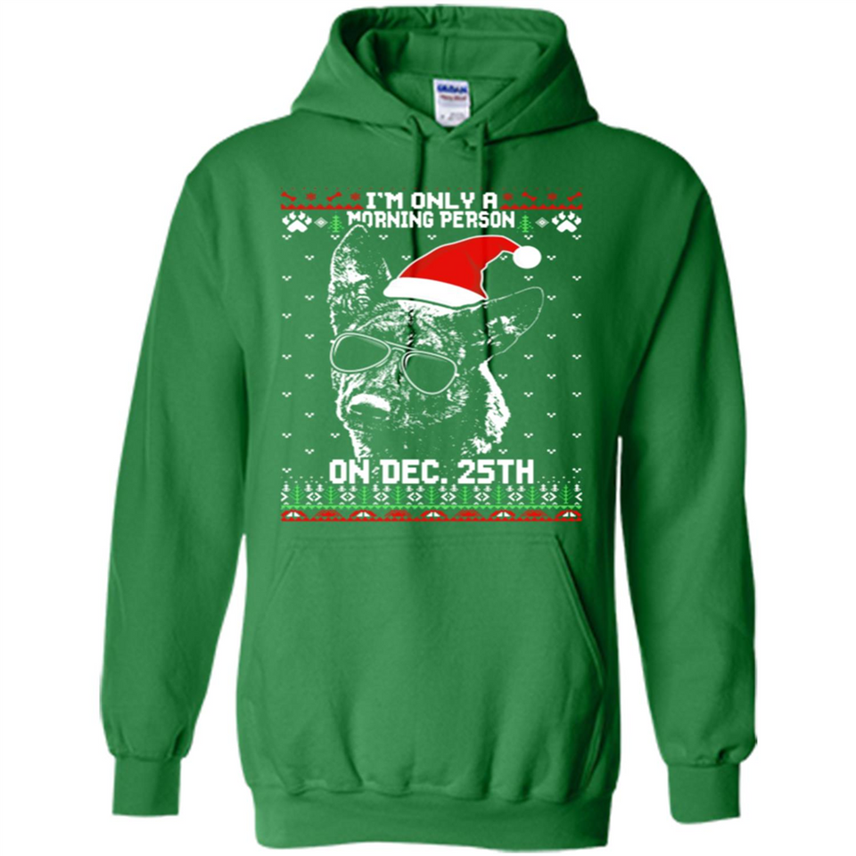 Morning Person Dutch Shepherd Funny Xmas - Hoodie